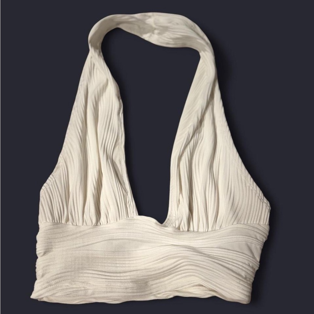 Cream Halter Top
